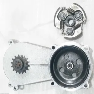 CL002SET MINI DIRT BIKE CLUTCH BELL HOUSING TRANSFER BOX FRONT SPROCKET & CLUTCH SET