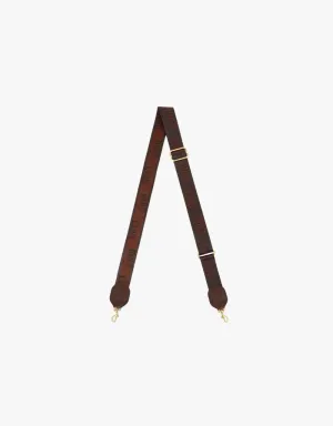 Clare V. Adjustable Crossbody Strap in Chocolate Ciao