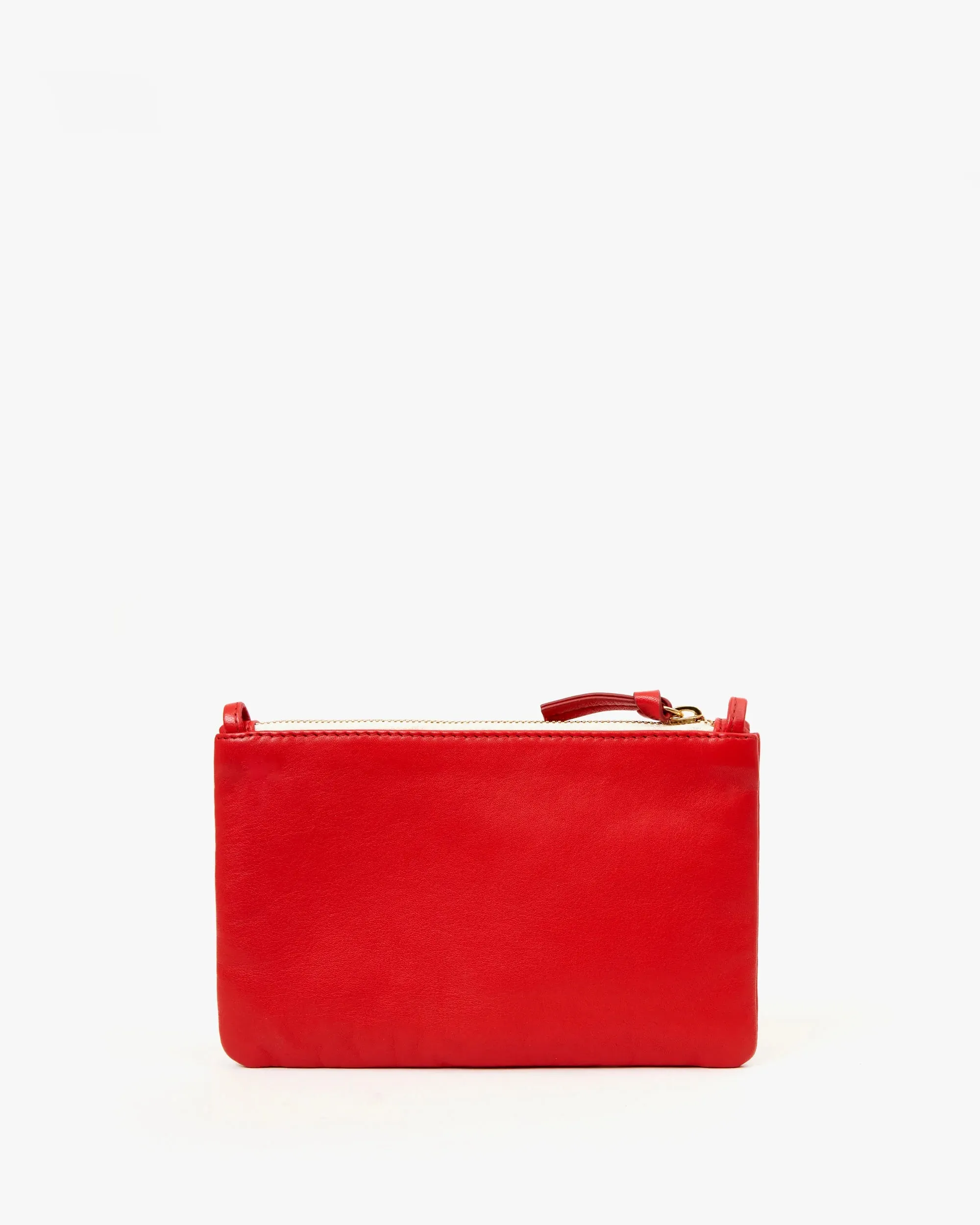 Clare V. Wallet Clutch w/ Tabs Rosa Nappa