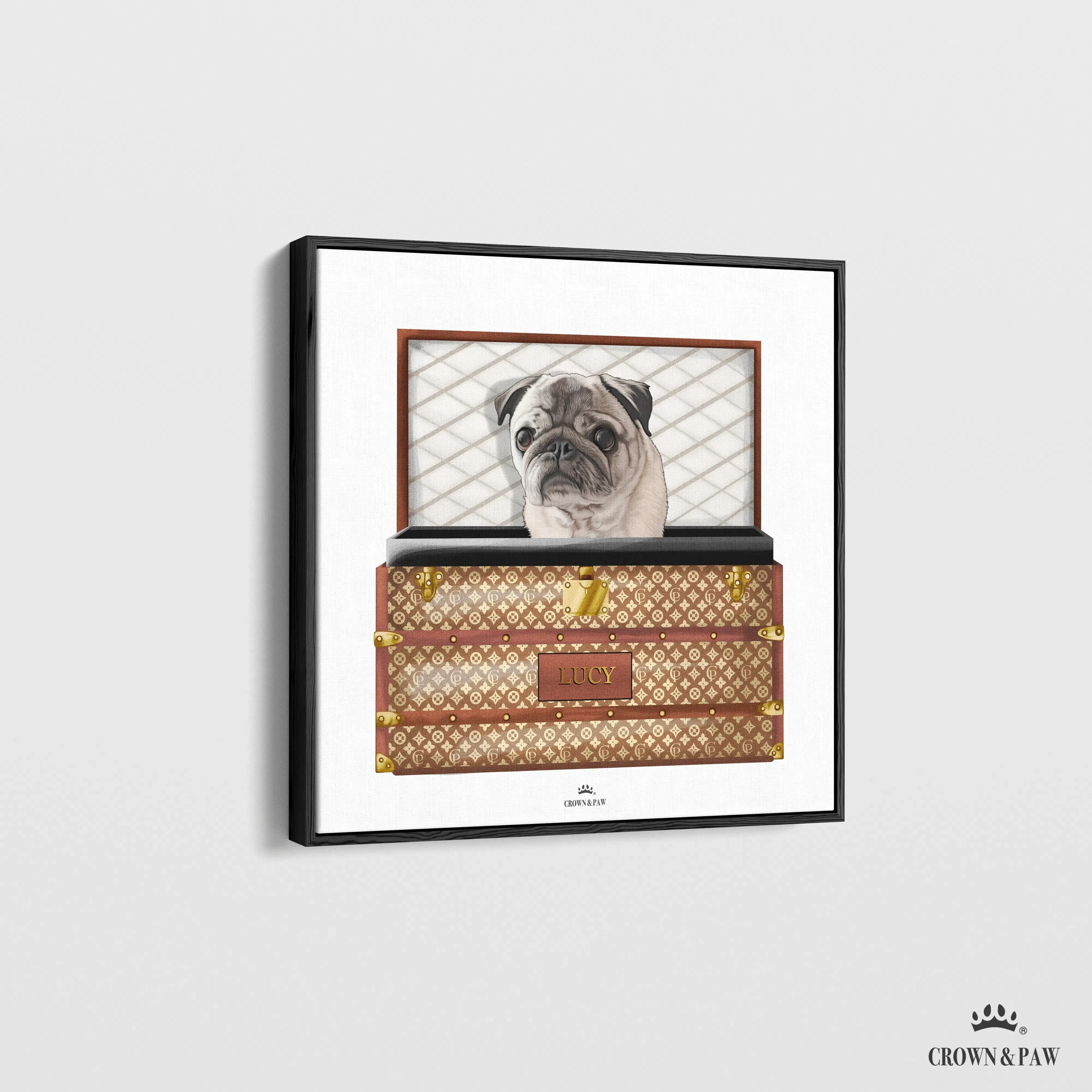 Classic Luxury Trunk Pet Portrait