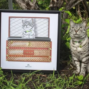Classic Luxury Trunk Pet Portrait