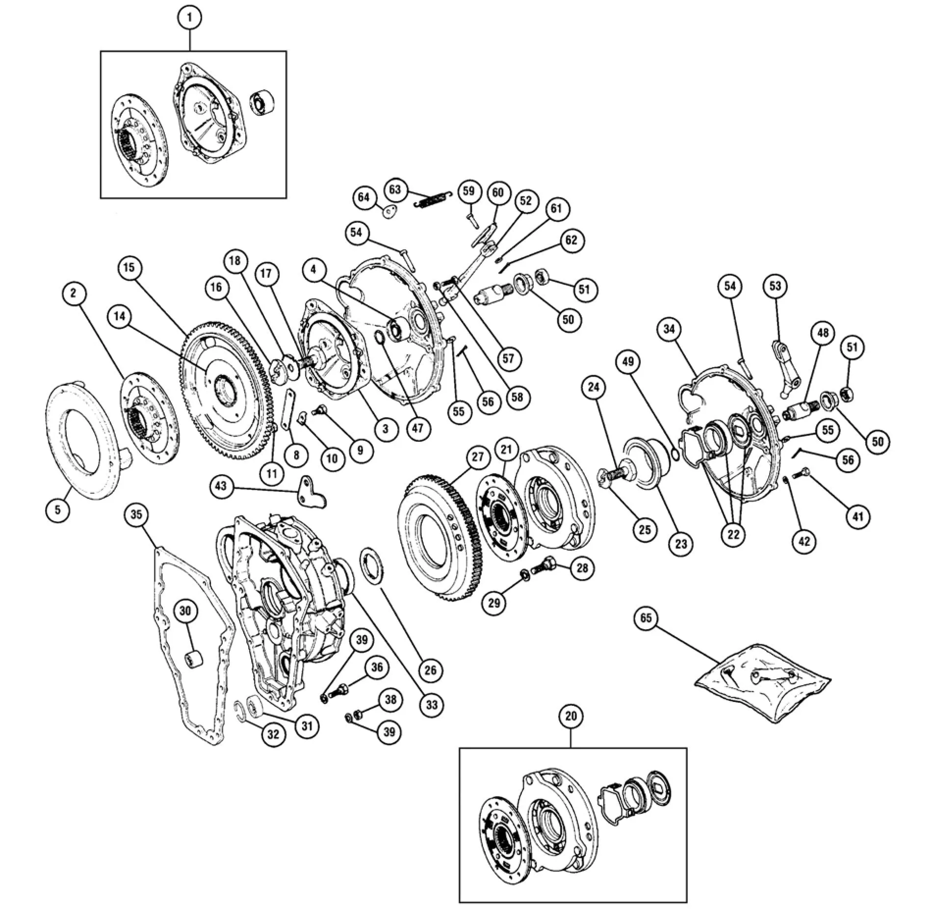 CLUTCH ASSEMBLY, INERTIA STARTER