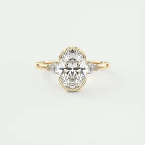 Clutch Three Stone | Oval & Pears