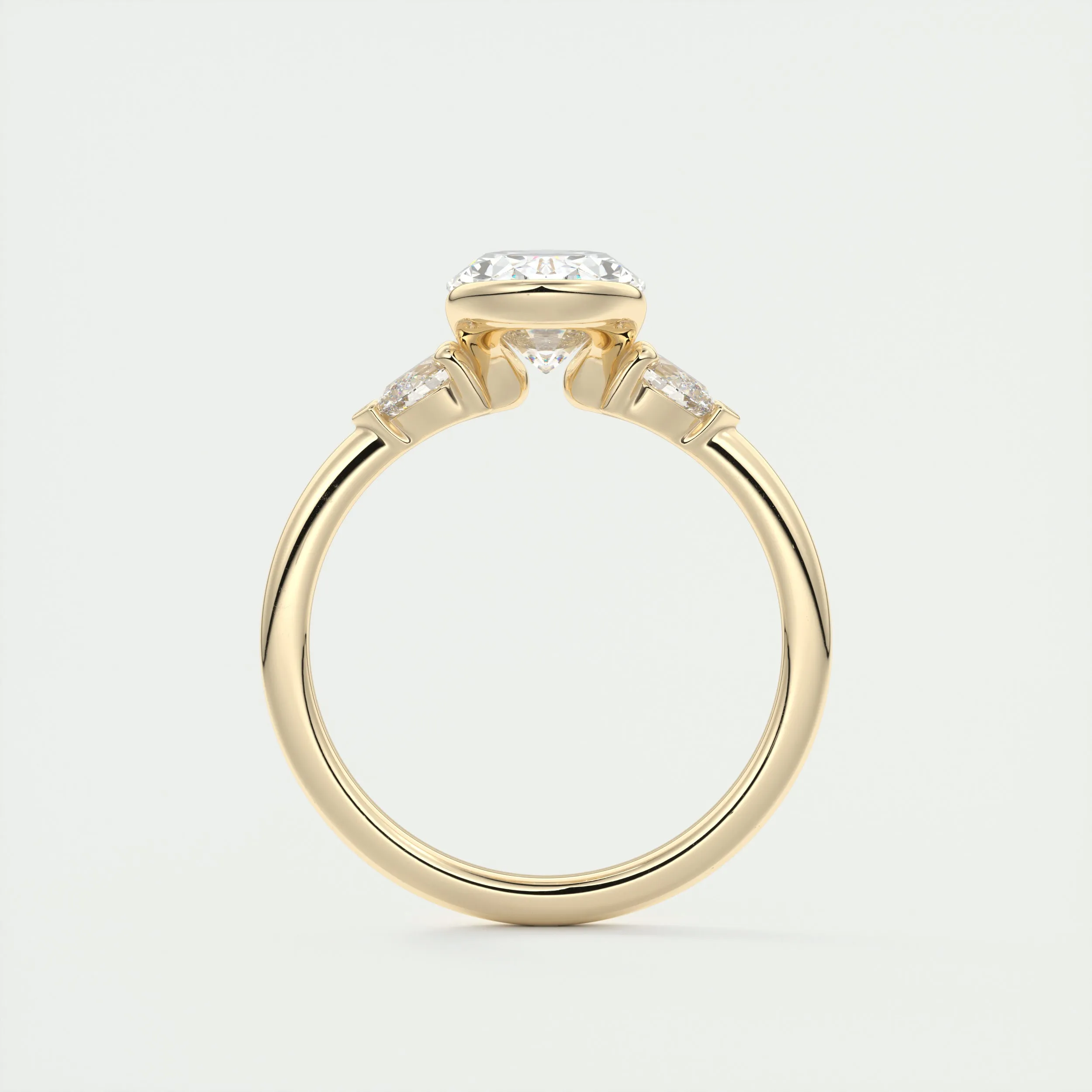 Clutch Three Stone | Oval & Pears