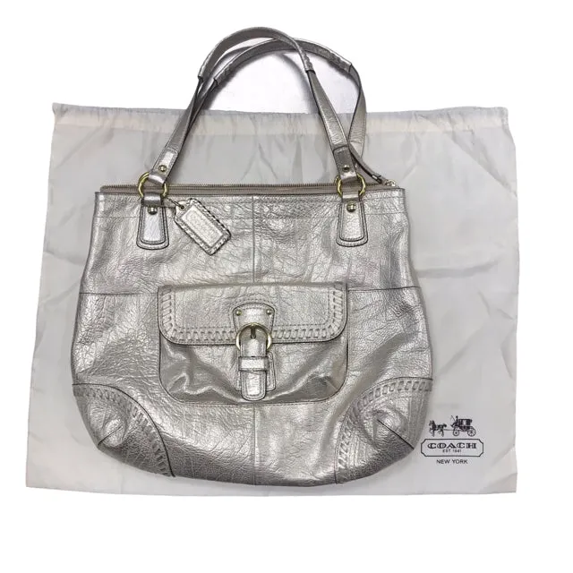 Coach Gold Whipstitch Pure Tote Bag Purse with Dustbag