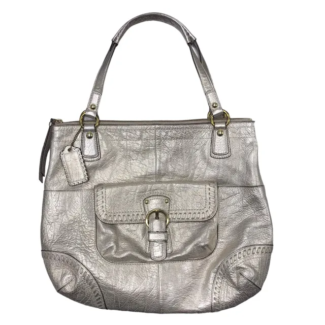 Coach Gold Whipstitch Pure Tote Bag Purse with Dustbag