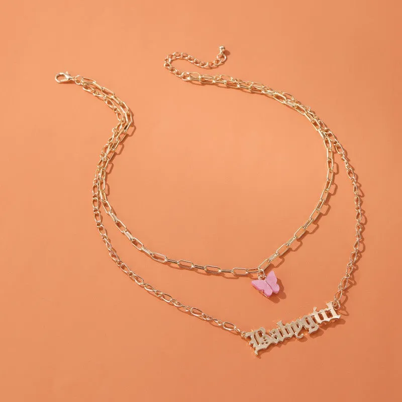 Combo of 2 Gold Plated Layered Pendant