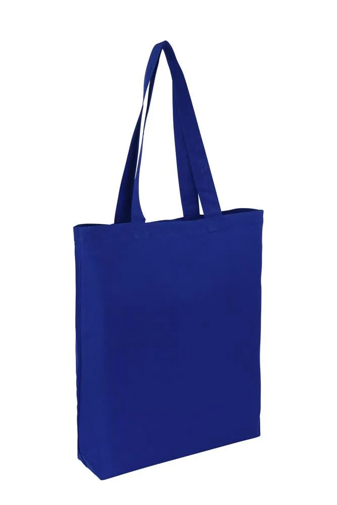Cotton Tote With Base Gusset Only - Royal Blue - CTN-TT-BL-BTM