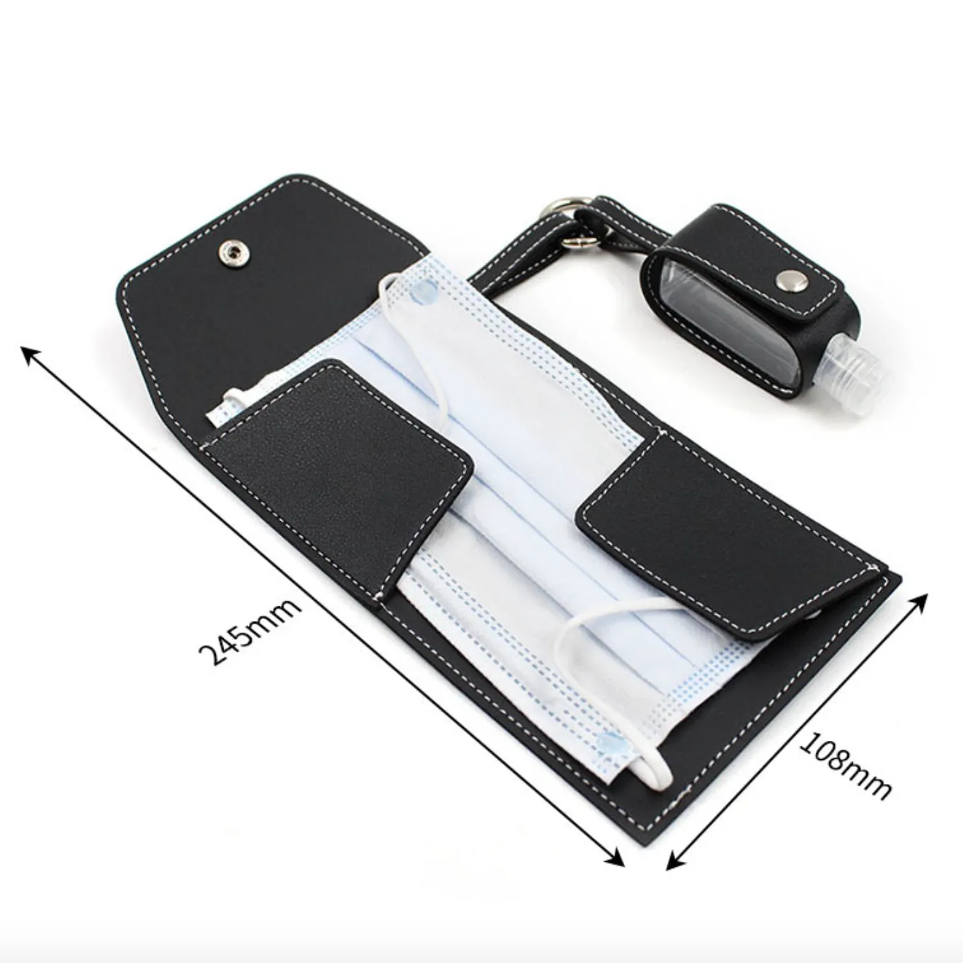 Covid Mask Wallet & Sanitizer Holder