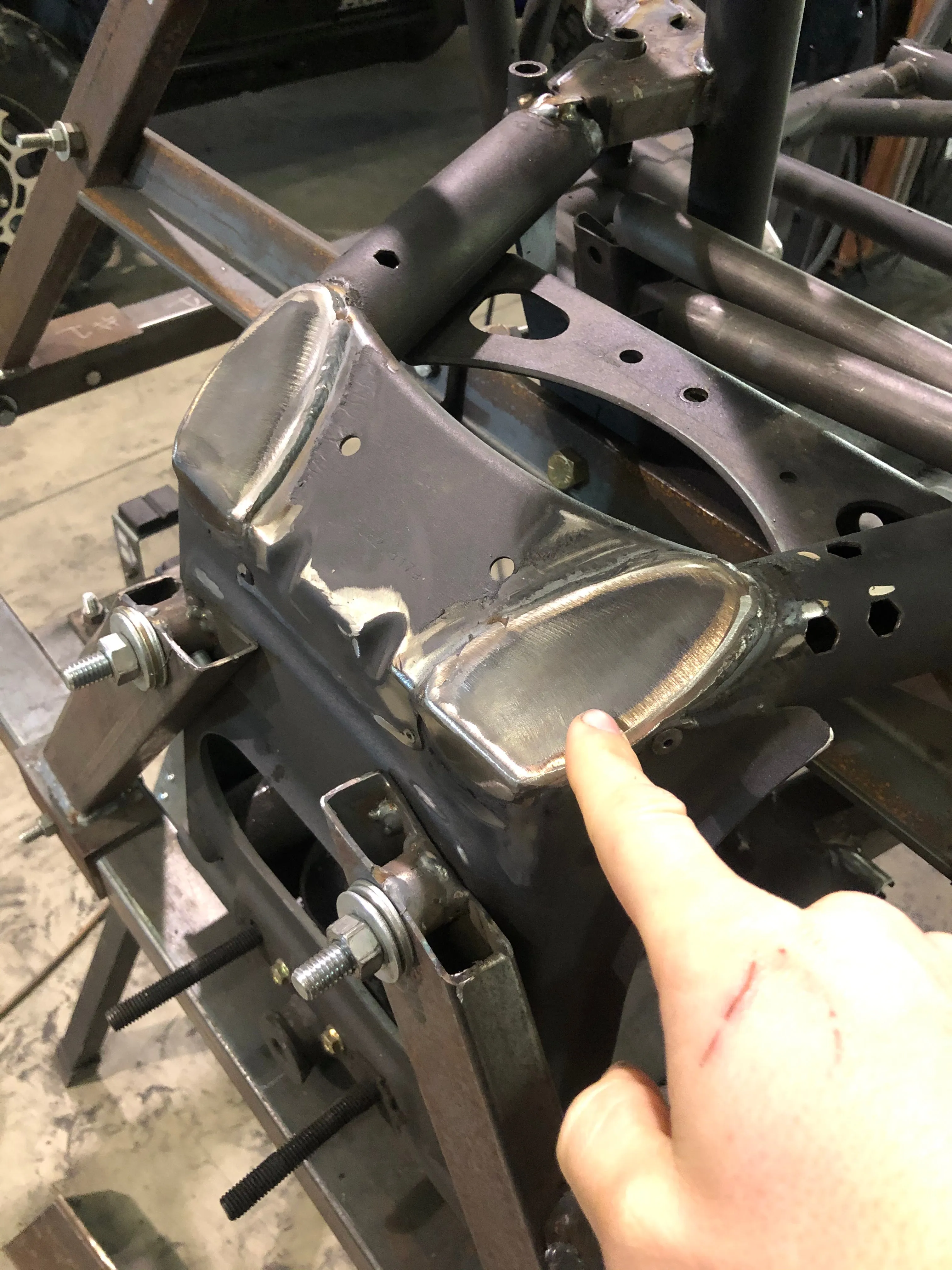 CRASH ADDICT MAVERICK X3 FRAME GUSSET KIT (WELD IN)