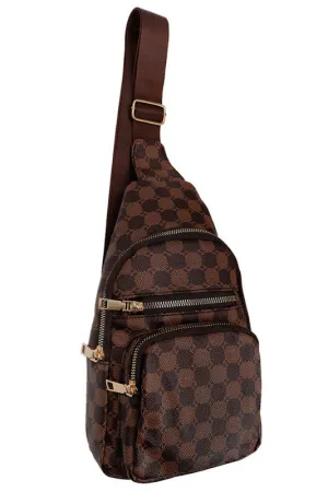 Crossbody Backpack in Brown