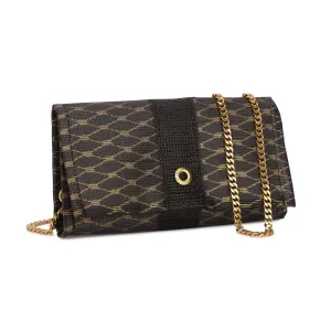 Crossbody in Metallic Gold & Black