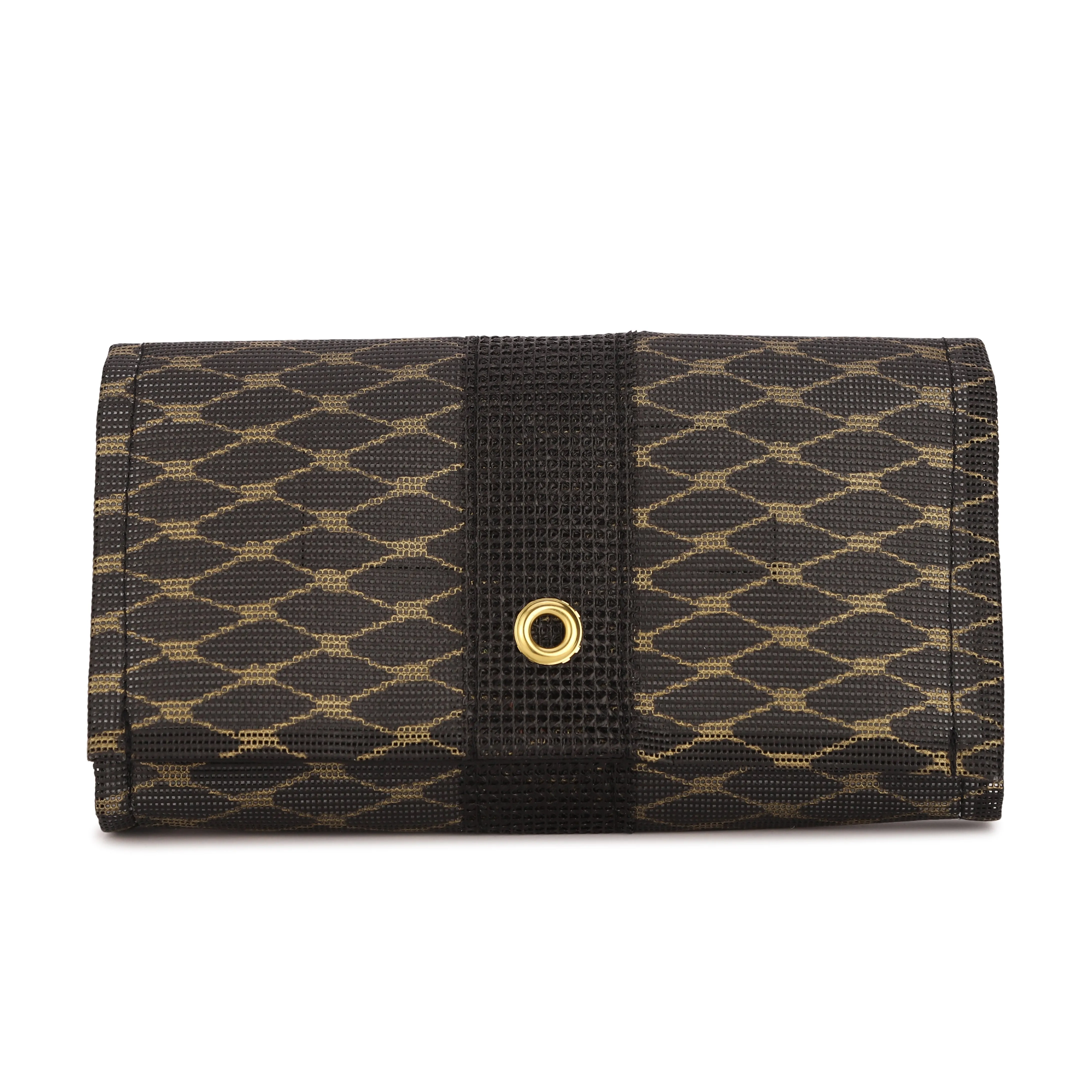 Crossbody in Metallic Gold & Black