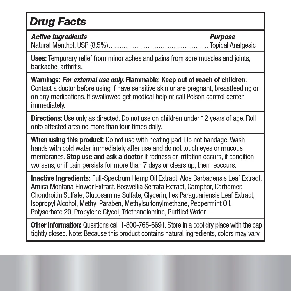 CryoFreeze® Regular Strength Hemp CBD Roll-On
