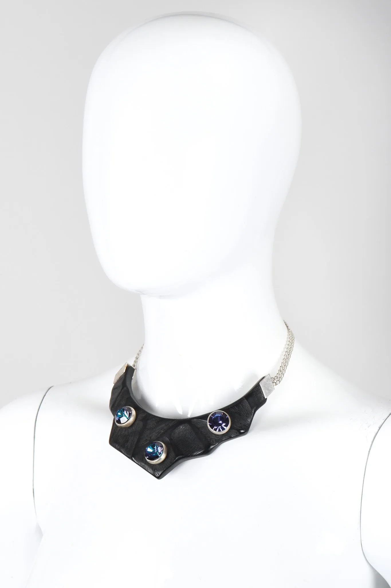 Crystal Carved Collar Necklace