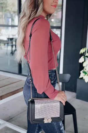 Crystal Crossbody - Black AB