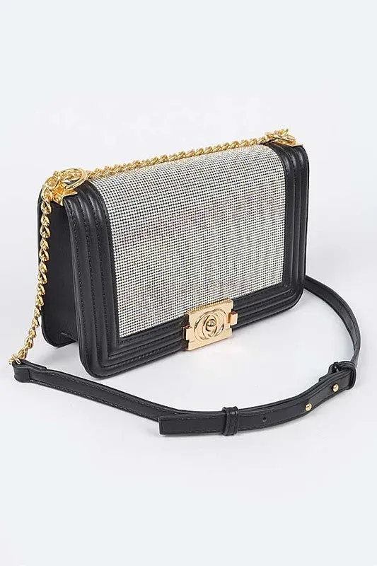 Crystal Crossbody - Black AB
