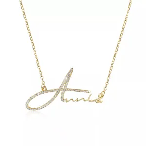 Crystal Signature Custom Necklace