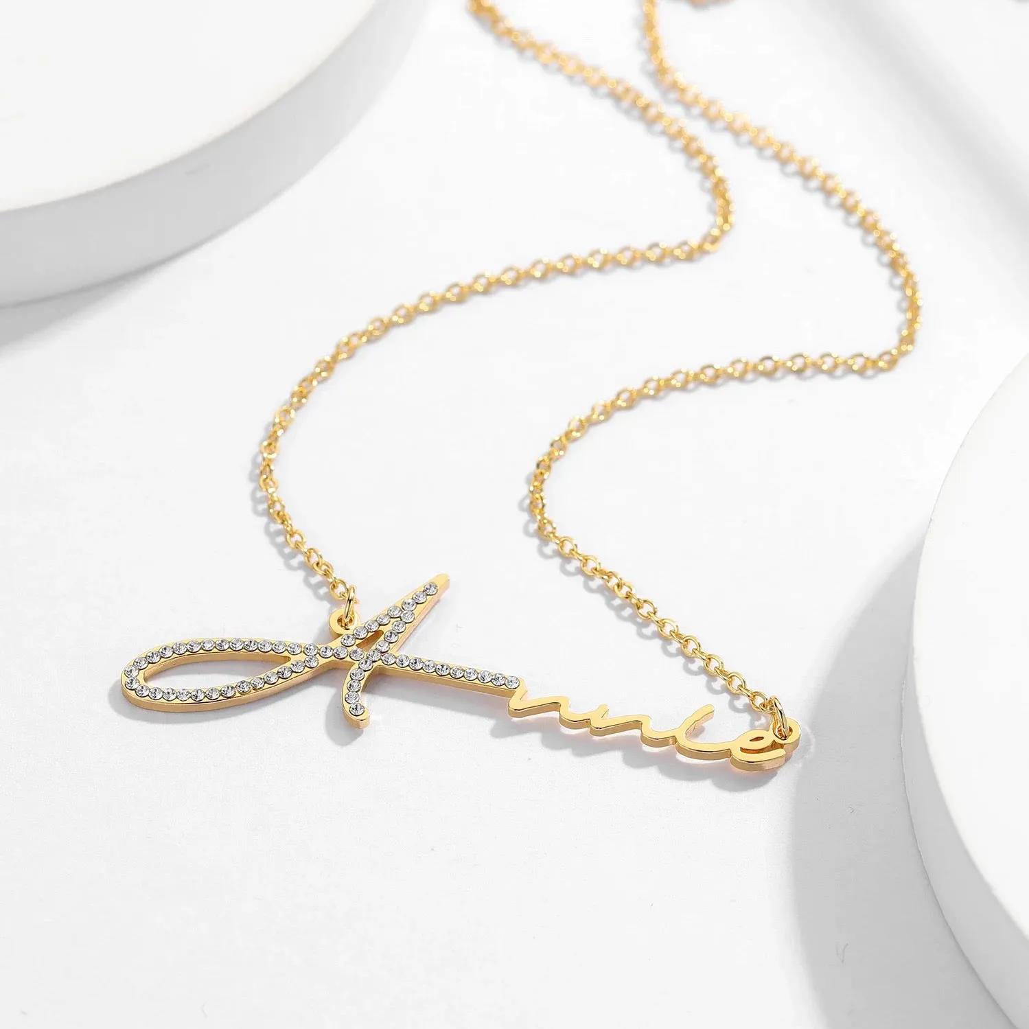 Crystal Signature Custom Necklace
