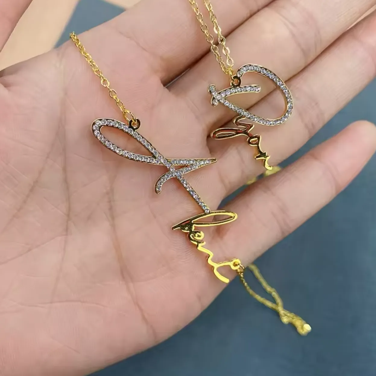 Crystal Signature Custom Necklace