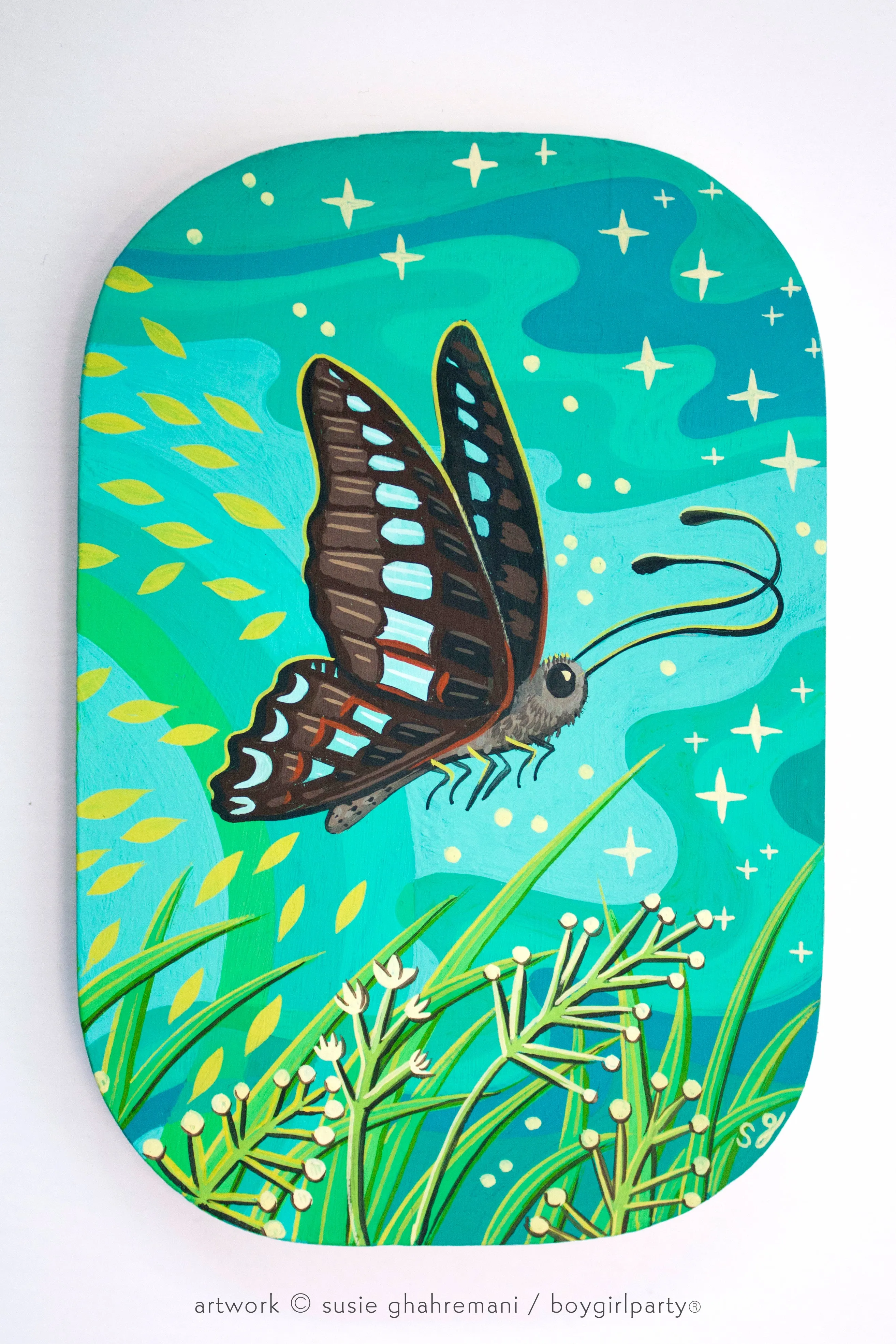 Cuckoo Bird Original Painting -- Artwork by Susie Ghahremani