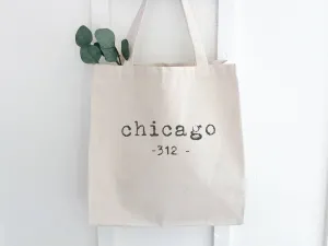 Customizable Area Code - Canvas Tote Bag