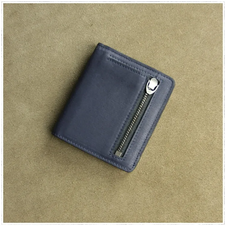 Cute Women Green Leather Small Bifold Wallet Billfold Wallet with Coin Pocket For Women