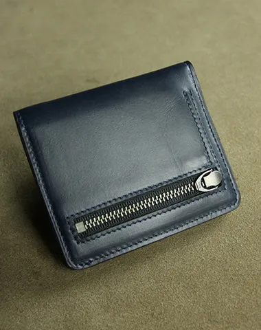 Cute Women Green Leather Small Bifold Wallet Billfold Wallet with Coin Pocket For Women