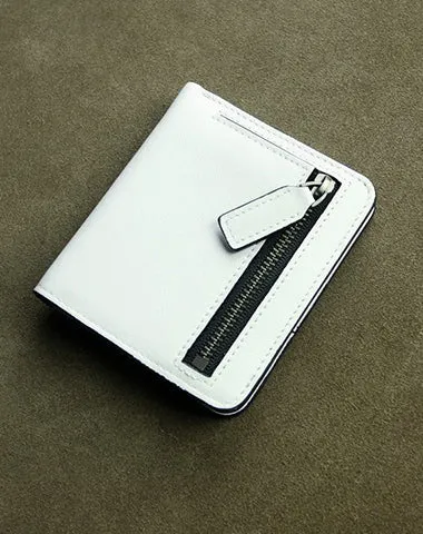 Cute Women Green Leather Small Bifold Wallet Billfold Wallet with Coin Pocket For Women