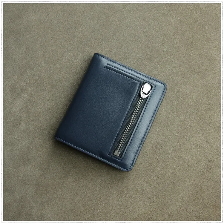 Cute Women Green Leather Small Bifold Wallet Billfold Wallet with Coin Pocket For Women