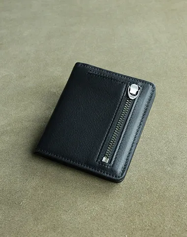 Cute Women Green Leather Small Bifold Wallet Billfold Wallet with Coin Pocket For Women
