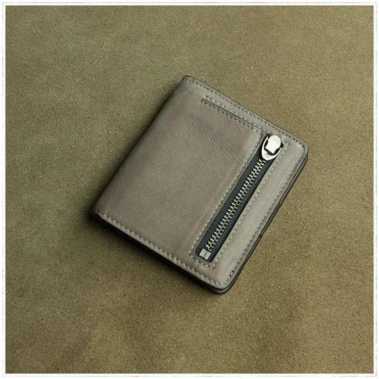 Cute Women Green Leather Small Bifold Wallet Billfold Wallet with Coin Pocket For Women