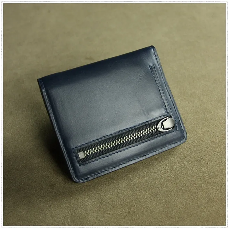 Cute Women Green Leather Small Bifold Wallet Billfold Wallet with Coin Pocket For Women