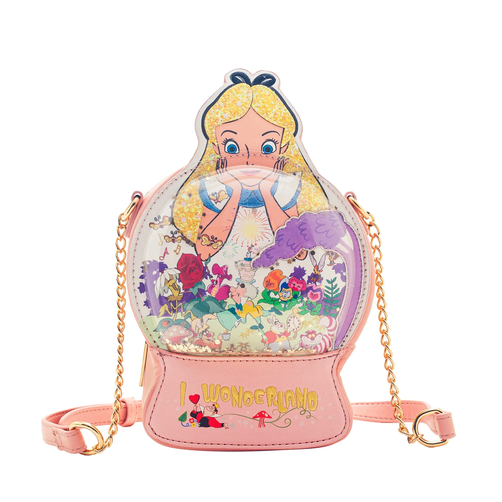 Danielle Nicole Alice in Wonderland Snow Globe Crossbody