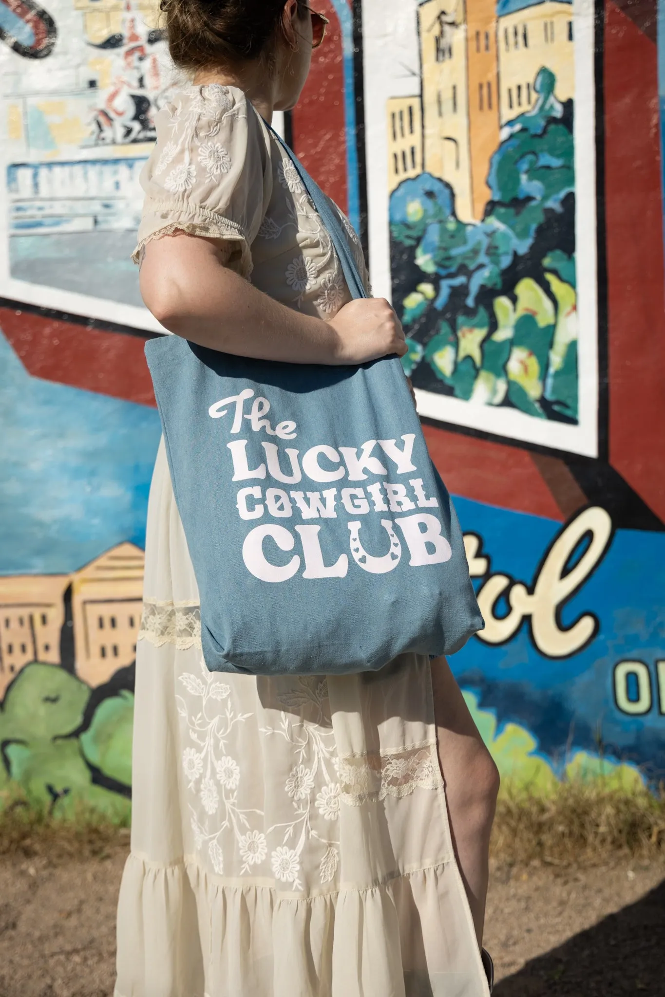 Denim Tote Bag - Mid Wash