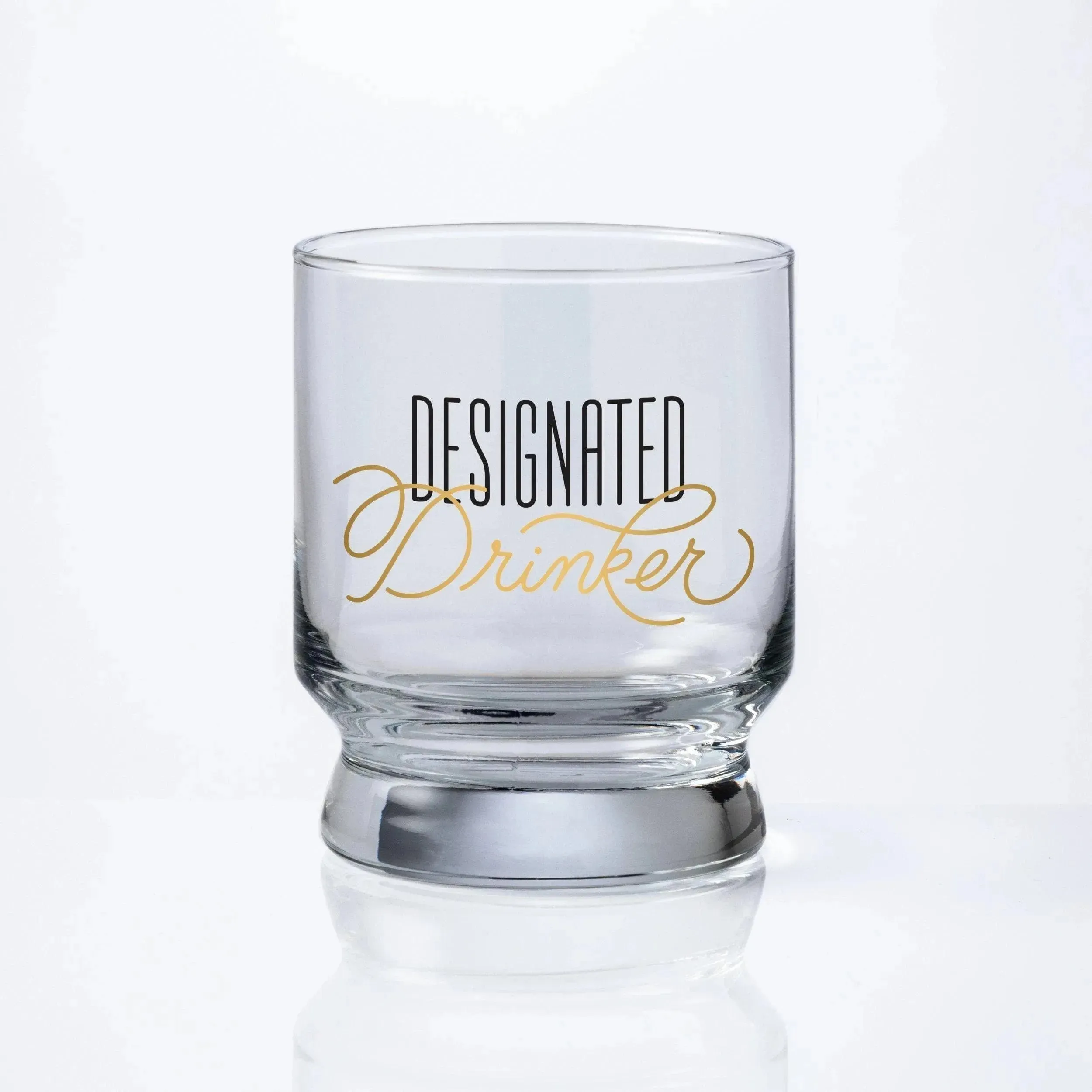 Designated Drinker Lowball Glass