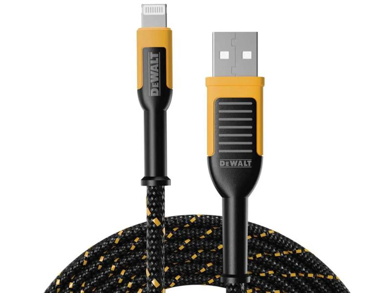 Dewalt Telecoms Usb A To Lightning Reinforced Charging Cable 1.2M (4Ft)