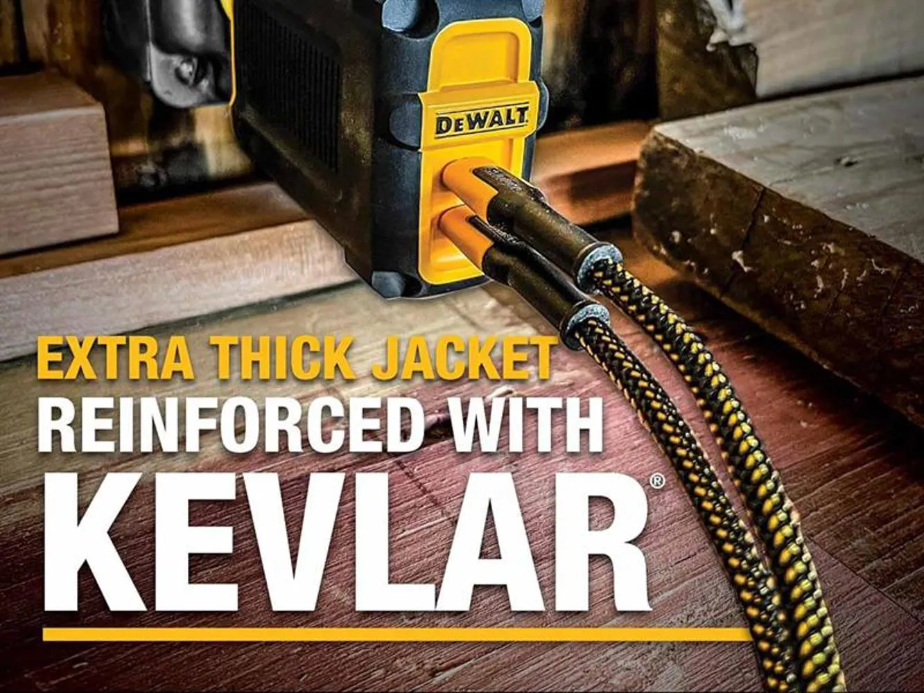 Dewalt Telecoms Usb C To Usb C 100W Reinforced Charging Cable 1.2M (4Ft)