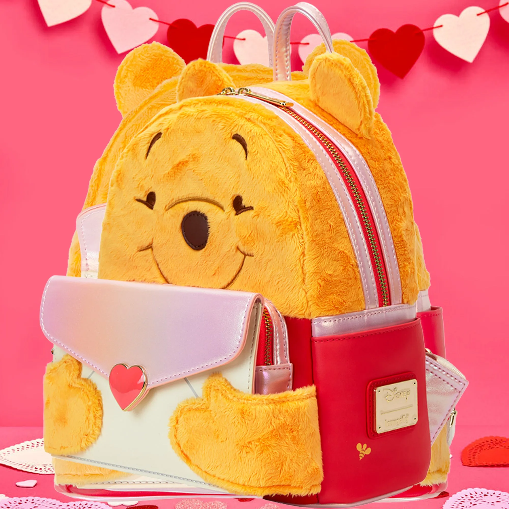 Disney Loungefly Winnie The Pooh & Piglet Love Letter Cosplay Mini Backpack
