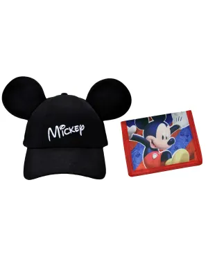 Disney Mickey Mouse Ears Hat and Bifold Wallet 2Pcs