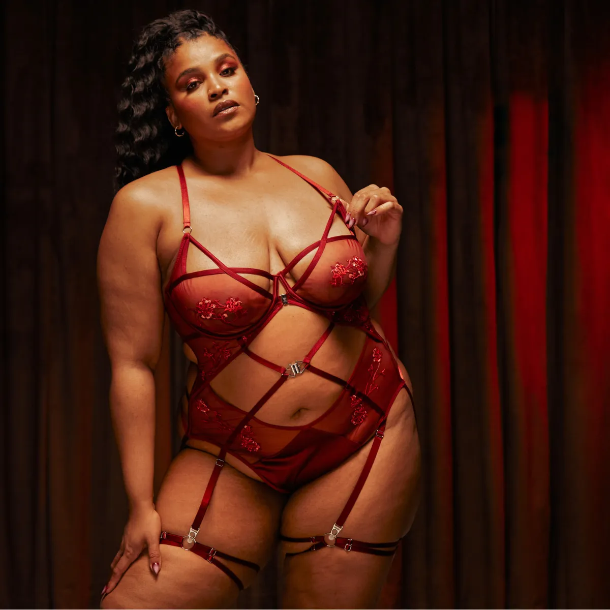 Dryad Playsuit - Burgundy