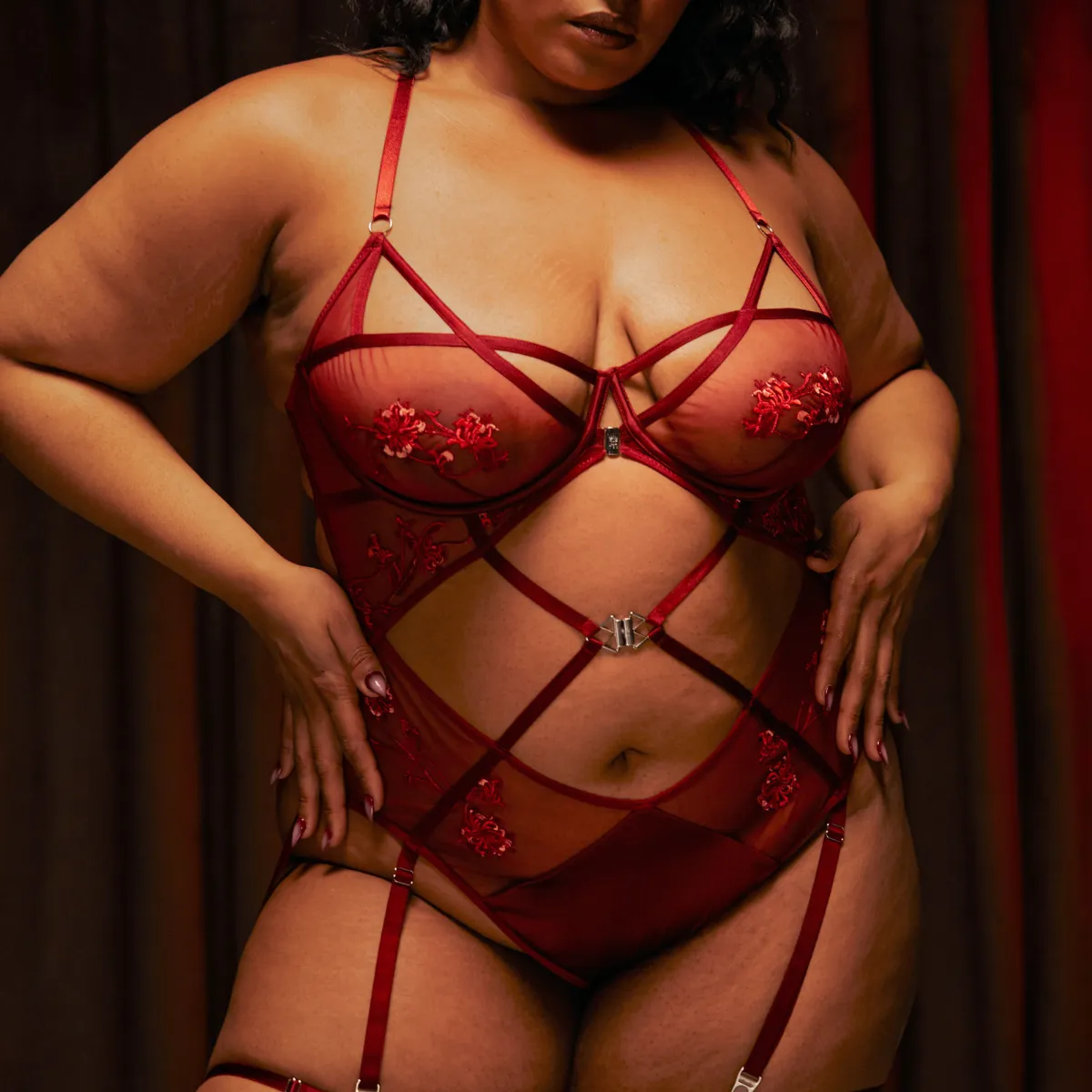 Dryad Playsuit - Burgundy