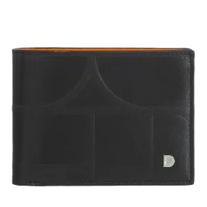 DUDU Men's Wallet Rfid Bloc in Printed Leather, Small Scheme Portfoli