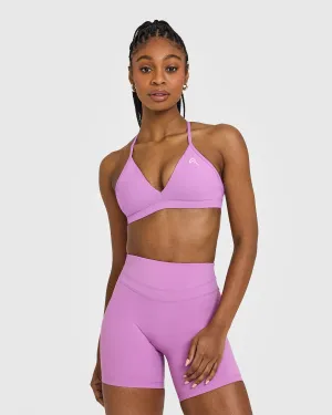 EasyLift™ Ultra Minimal V Neck Bralette | Orchid Purple