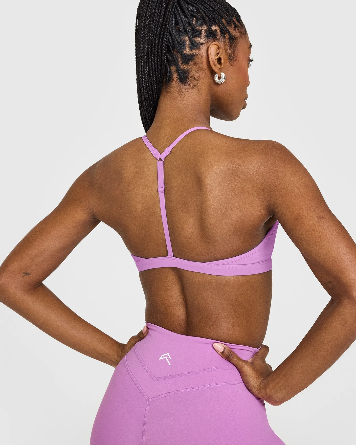 EasyLift™ Ultra Minimal V Neck Bralette | Orchid Purple