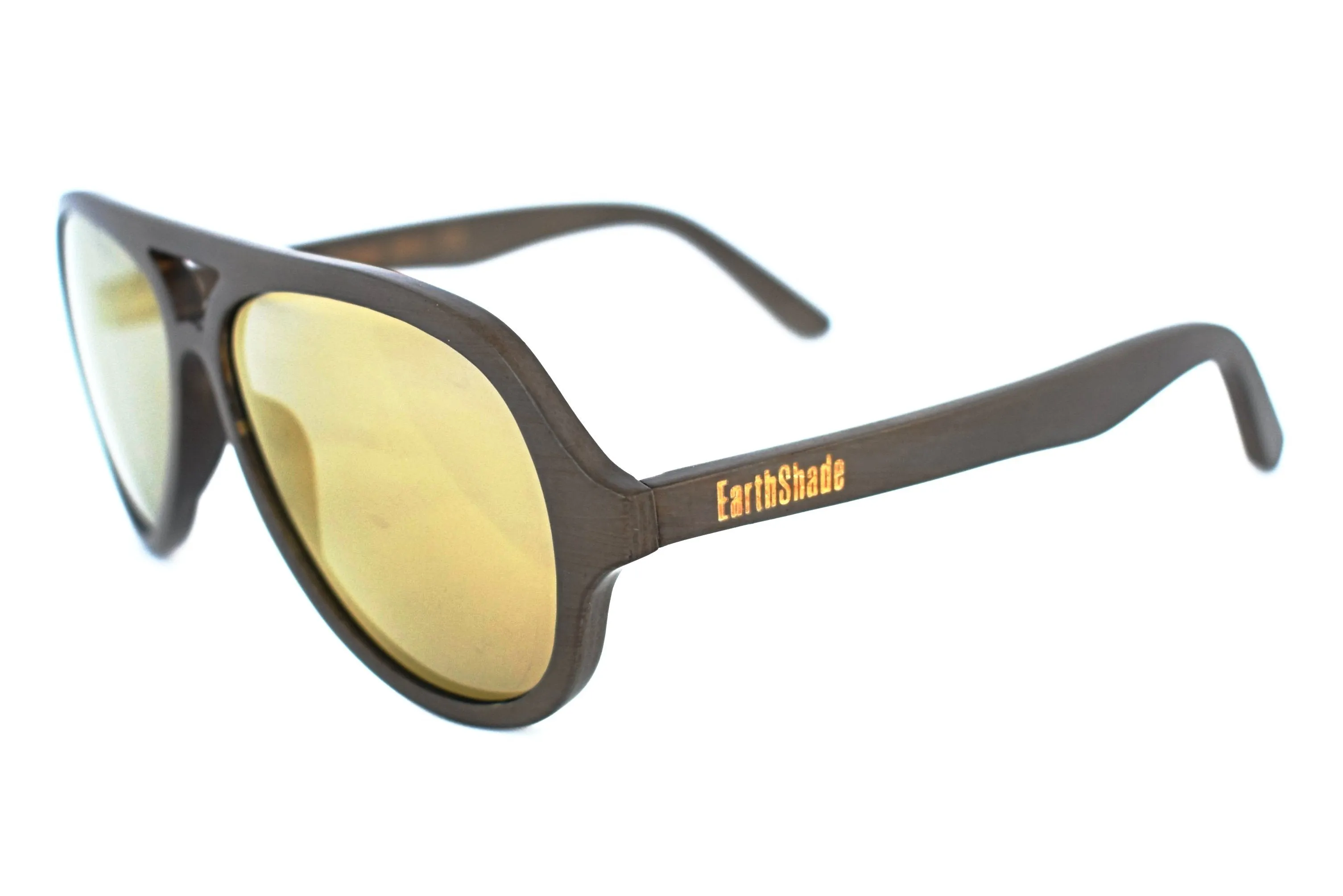 Ebony Bamboo Aviator Sunglassess - Clark