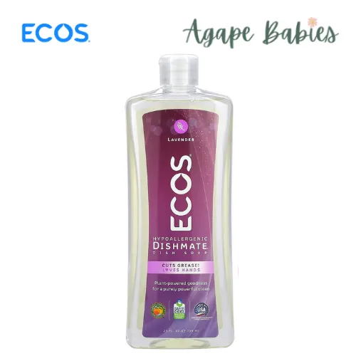 ECOS Dishmate Hypoallergenic Dish Soap - Lavender 25oz/739ml