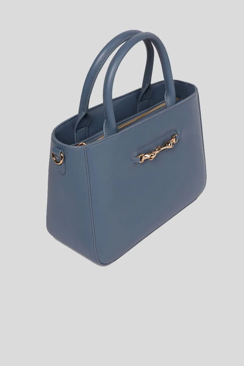 Eden Tote MD Palmellato Ecoleather - Steel Blue