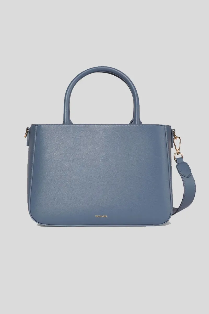 Eden Tote MD Palmellato Ecoleather - Steel Blue