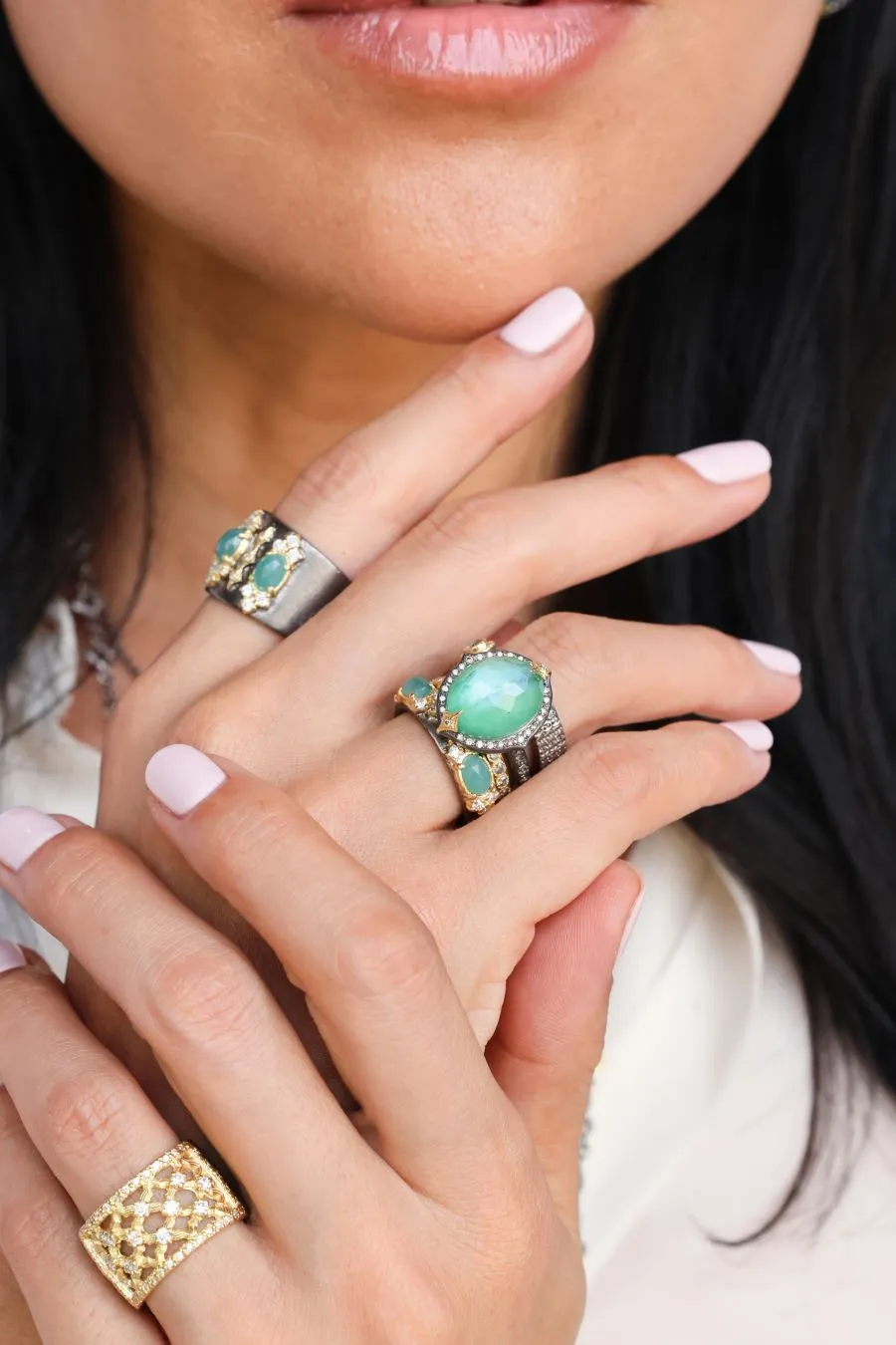 EMERALD CRIVELLI STATEMENT RING